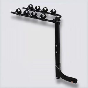 Portabicicletas abatible para enganchar en barra de tiro. Capacidad 4 bicicletas.